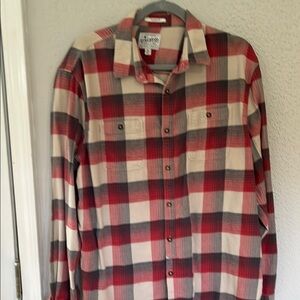 Lucky Brand button down, plaid, long sleeves shirt, size XL